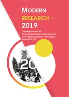 Modern research – 2019 - Yevgeniy Sugak, V.N. Gaponova - e-kniha