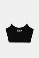 Dětský top Fila LUTZHORN černá barva, FAT0642