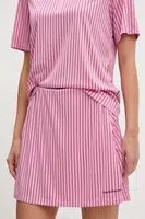 Sportovní sukně Peak Performance růžová barva, mini, áčková, G80378