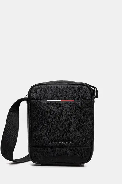 Taštička Tommy Hilfiger pánská, černá barva, AM0AM13486