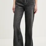 Džíny Tommy Jeans dámské, šedá barva, DW0DW20660