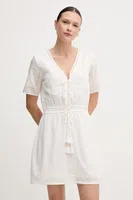 Šaty Pepe Jeans EDEN béžová barva, mini, PL953699