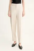 Kalhoty Iceberg dámské, béžová barva, střih cigarette, high waist, B101 5142