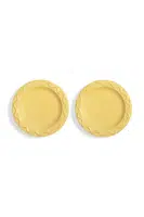Talíř &k amsterdam 2-pack žlutá barva