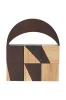 Kostky pro děti ferm LIVING hnědá barva
