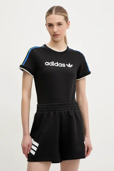 Tričko adidas Originals Linear černá barva, JD2724