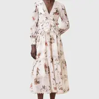 Šaty AllSaints ZORA MIDI