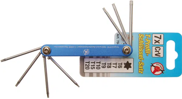 BGS Do it yourself Klíče TORX T6-T20, sada 7 dílů