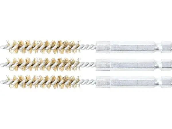 BGS Technic BGS 3078-8-M Mosazné kartáče pr. 8 mm, upínání 1/4", 3 ks (Sada BGS 3078)