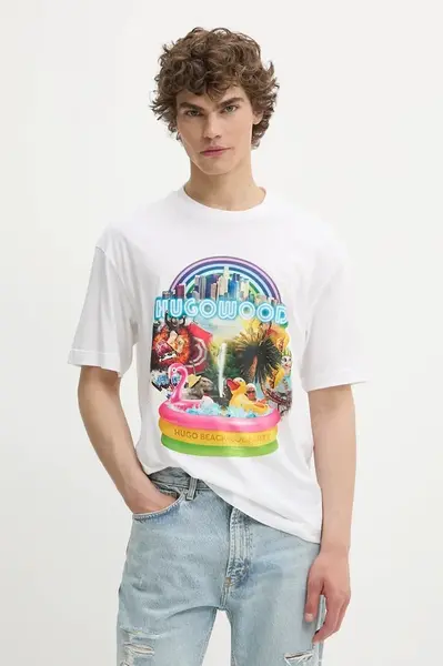 Bavlněné tričko HUGO