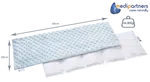 Medi Partners Thermophor with cherry seeds large 20x60 – 5 chambers Minky – Light blue
