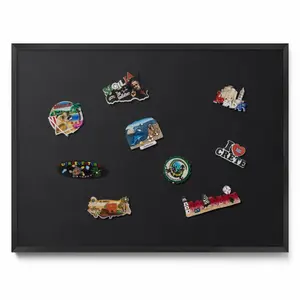 TULUP MAGNETICKÁ TABULE 80x60 cm černý rám – Černá barva