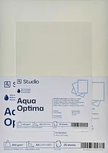 Akvarelový papír Aqua Optima 300g A3, 25 listů