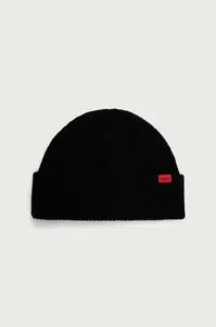 HUGO  čiapka beanie pánska s vlnou Xisk