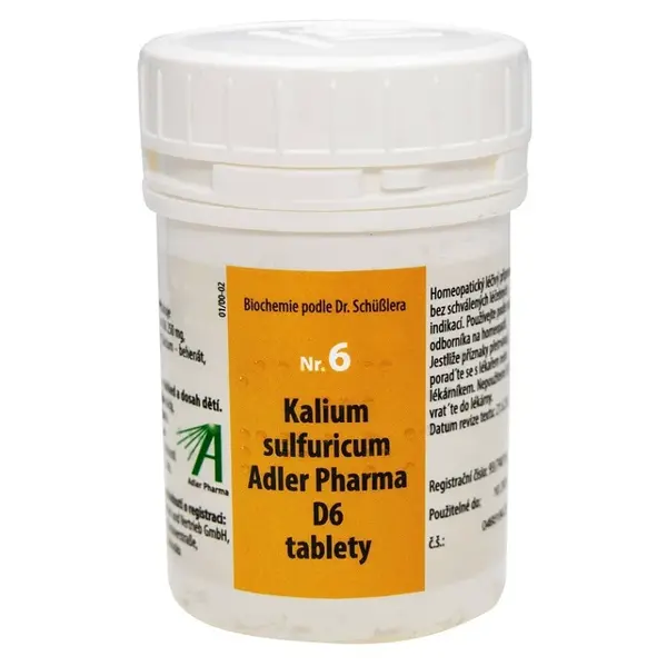 ADLER PHARMA Nr.6 Kalium sulfuricum D6 400 tablet