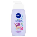 NIVEA Kids Dětský sprchový gel a šampon 2v1 s vůní lesního ovoce 500 ml