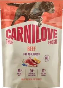 Granule CARNILOVE True Fresh pro dospělé psy hovězí 1,5 kg