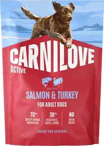Granule CARNILOVE Active pro dospělé psy losos a krůta 1,5 kg