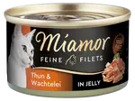 Konzerva MIAMOR Feine Filets tuňák + křepelčí vejce v želé 100g
