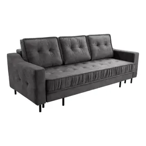 Fedve SOFA ARAMO s funkcí spaní, Šedá