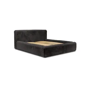 Fedve POLSTERBED Kostar 160x200 cm, Světle šedá