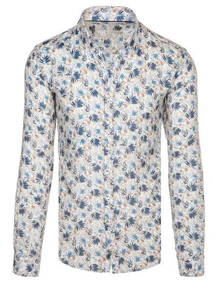 Pánská košile s květinovým vzorem