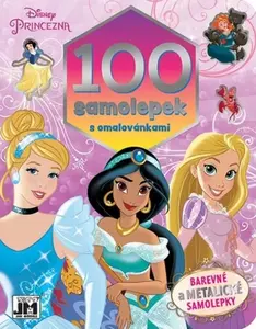 100 samolepek s omalovánkami - Disney Princezny