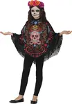 Detské pončo Day of the Dead Catrina 7-9 rokov