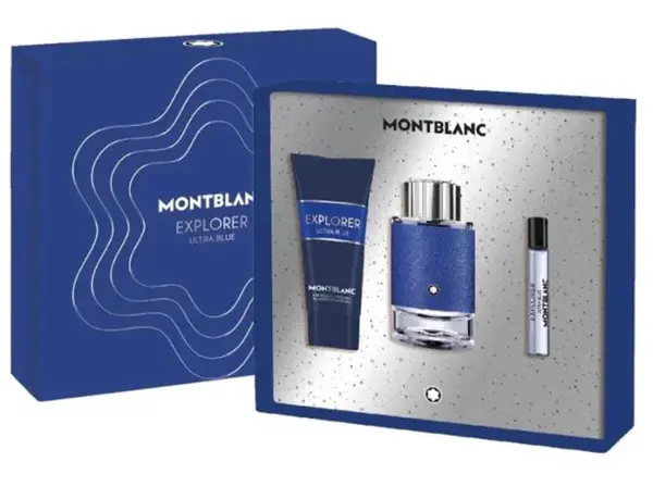 Mont Blanc Explorer Ultra Blue - EDP 100 ml + sprchový gél 100 ml + EDP 7,5 ml