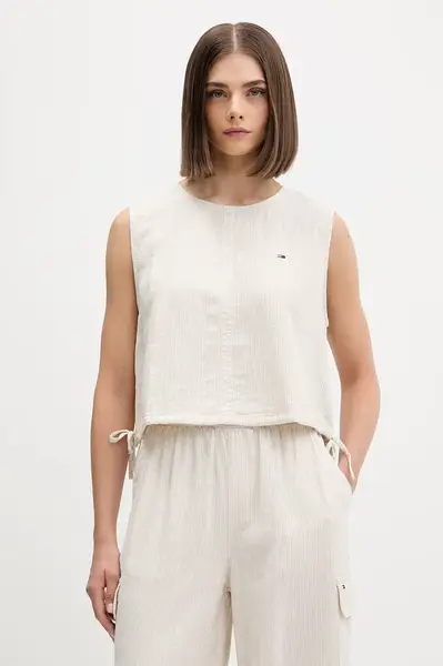 Tommy Jeans  halenka dámská se lnem