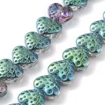 Electroplate Transparent Glass Beads Strands