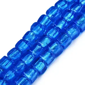 Handmade Silver Foil Lampwork Beads