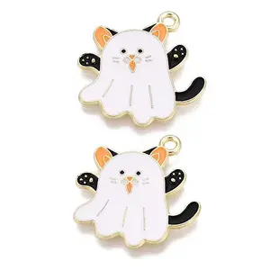 Halloween Theme Alloy Enamel Pendants