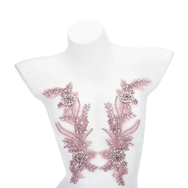 Organza & Glass Rhinestone Sew on Ornament Accessories