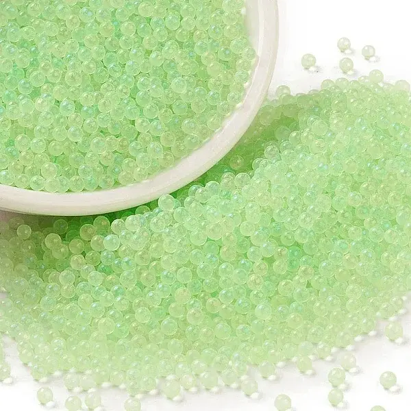 Luminous Transparent Glass Seed Round Beads