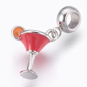 304 Stainless Steel European Dangle Charms