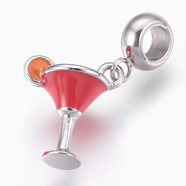 304 Stainless Steel European Dangle Charms