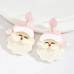 Santa Claus Acrylic Dangle Stud Earrings