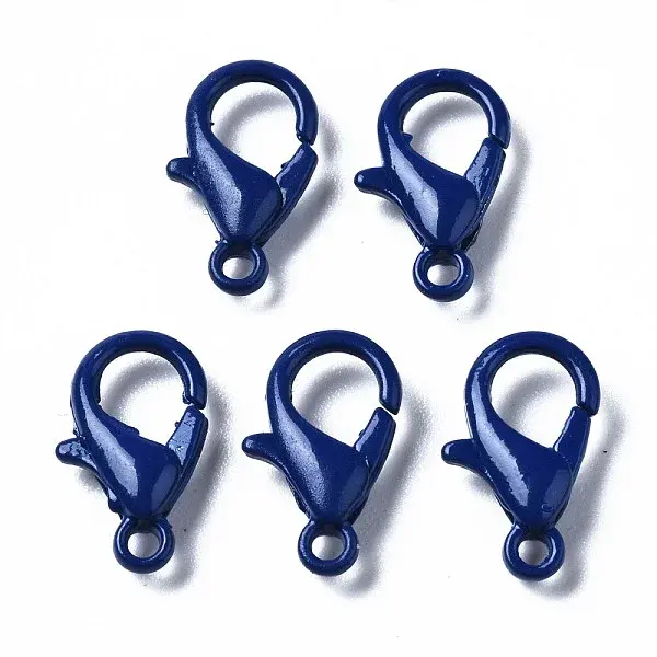 Spray Painted Eco-Friendly Alloy Lobster Claw Clasps