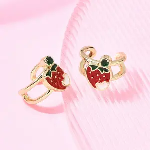 Brass Cuff Earrings