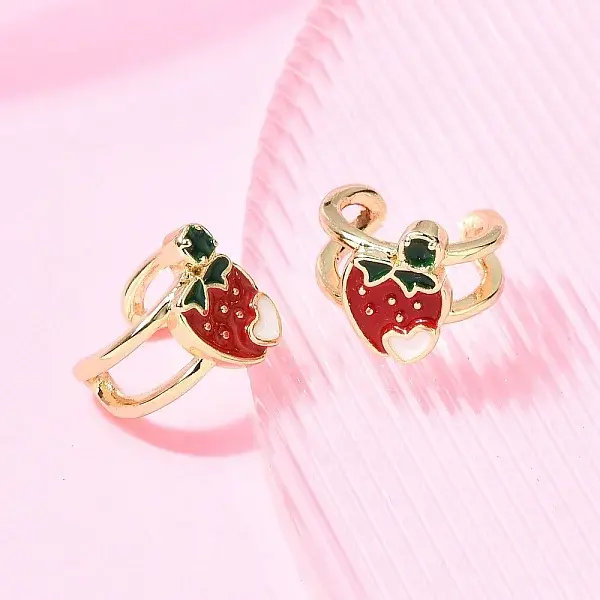 Brass Cuff Earrings