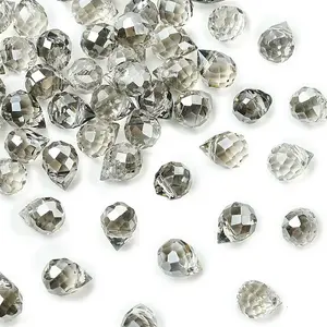 50Pcs Electroplate Glass Beads