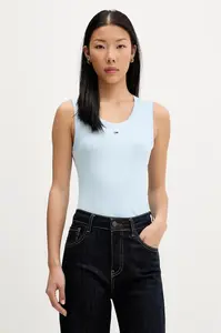 Tommy Jeans  top dámský bavlněný s elastanem