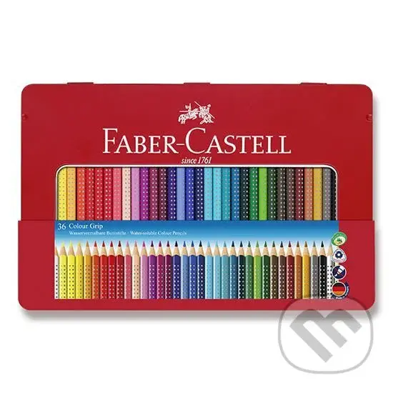 Pastelky akvarelové Colour Grip set 36 ks farebné