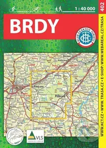 402: Brdy 1:40 000 Turistická mapa