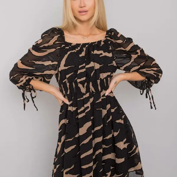 Dress-LC-SK-22K-3040.19P-black-beige