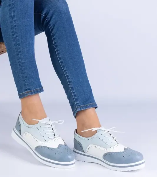 Gemre Blue classic Oxford shoes Toddi