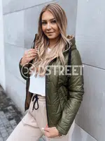Dámská prošívaná bunda LOVE YOU Barva zelená DSTREET