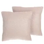 Beliani DEKORATIVNÍ POLŠTÁŘ sada 2 ks Růžový 45/45 cm Peony