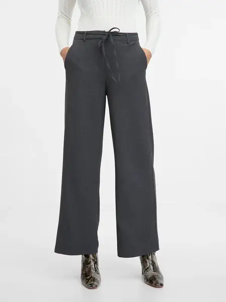 Šedé dámské široké kalhoty ORSAY - Dámské